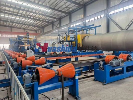 3lpe Coating And FBE Internal Coating Machinery For Steel Spiral Pipes Easy To Install