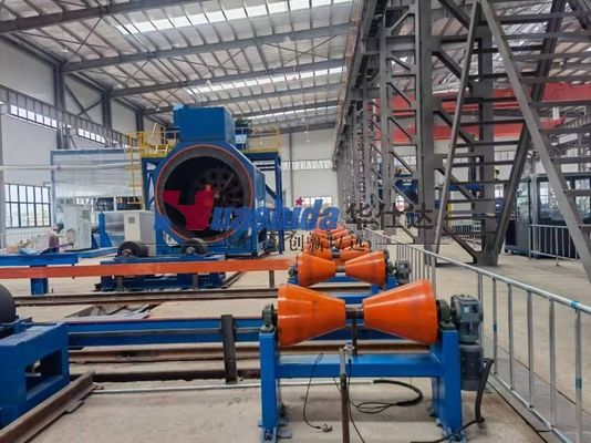 3lpe Coating And FBE Internal Coating Machinery For Steel Spiral Pipes Easy To Install