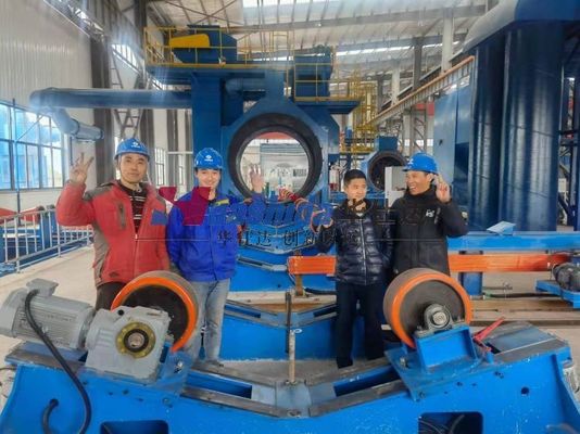 3lpe Coating And FBE Internal Coating Machinery For Steel Spiral Pipes Easy To Install