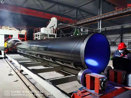 3LPE Coated Pipe Line, Polyethylene Coating System For Oil Supply Pipeline