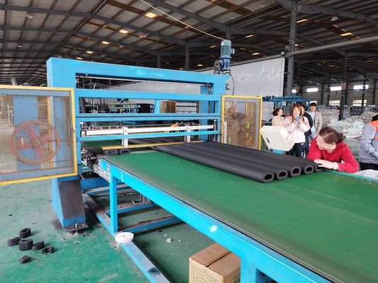 65mm Rubber Foam Insulation Tube Production Line Used Material NBR PVC A/C