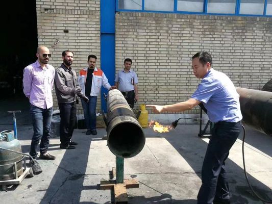 HUASHIDA HSS Radiation Cross-Linked PE Heat Shrinkable Sleeve Tape for Pre-Insulation Pipeline Joint End Seal