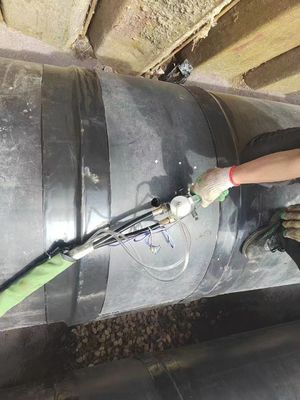 Pre Insulation Pipe Joints PE Ageing Resistant Heat Shrinkable Tape
