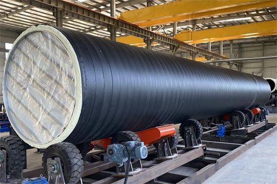 Continuous PUR Spray PE Wrapping Pre-Insulated Pipe Production Line for District Heating