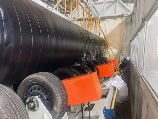 Preinsulated Pipe Making Machine For PU Spraying PE Film Wrapping 2-Step Method