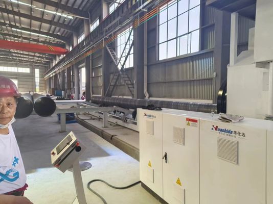 Three Layer Anti Corrosion 3PE Pipe E Coating Machine Anti Corrosion Blasting Production Line