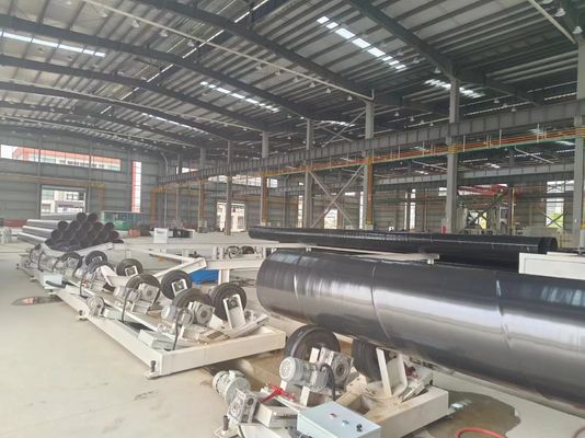 Tree Layer PE Steel Pipe Derust Spraying Fbe Powder Coating Machine Line Derust Machine