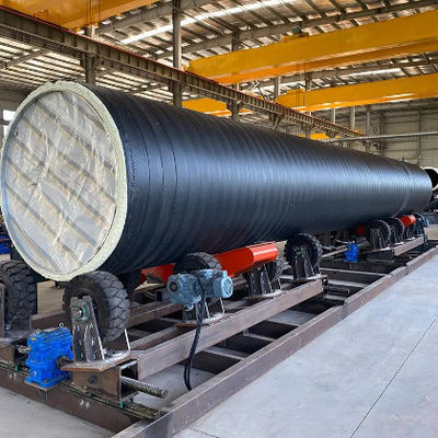 Maneuverable Polyurethane Spraying Prefabricated Insulated Steel Pipe Automatic Production Line