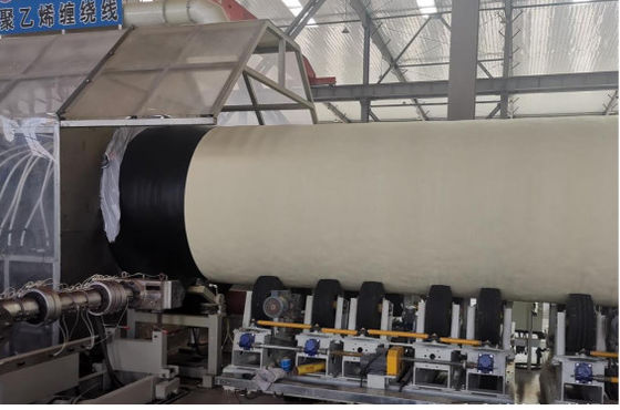 Maneuverable Polyurethane Spraying Prefabricated Insulated Steel Pipe Automatic Production Line