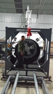 HDPE Hollow Wall Winding Pipe Extrusion Line High Speed And Efficiency