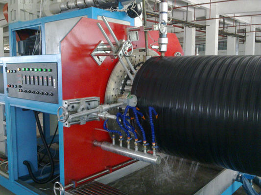 Plastic Extruder HDPE Hollow Wall Spiral Pipe Production Line Dia 300mm-1200mm