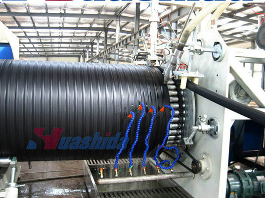 HDPE Hollow Wall Winding Pipe Extrusion Line High Speed And Efficiency