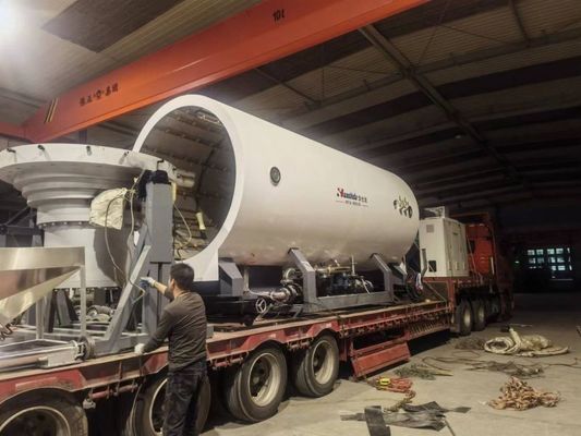 HDPE dış koruyucu boru üretim hattı, vakum kalibrasyon teknolojisi ve önceden yalıtılmış borular için tozsuz gezegen kesimi ile