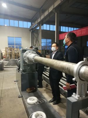 110-550mm PE Insulation Pipe Extrusion Line Automatic Tube Cutting