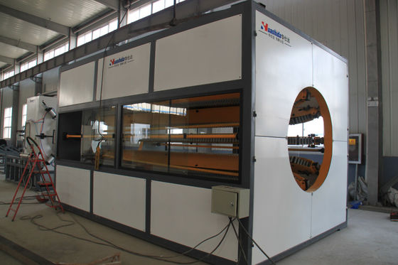 HDPE Large Caliber Hollow Wall Twist Pipe Extrusion Line Water Pipes Production Line