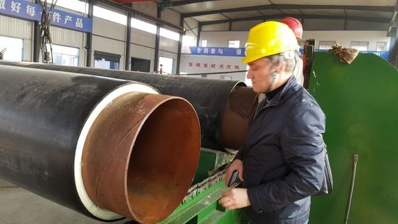 PU Foam Pre-Insulated Pipe HDPE Casing Pipe Jacket Pipe Extrusion Cutting Production Line