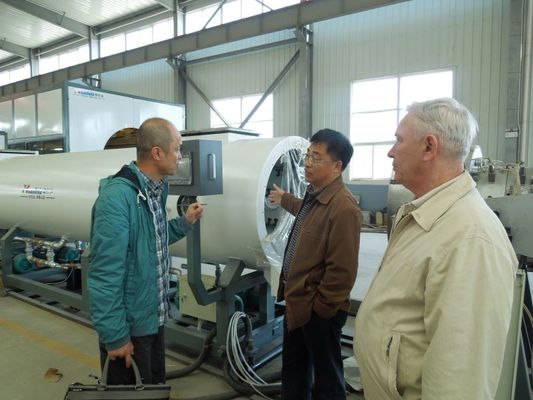 HDPE Pipe Extrusion Line Water Gas Supplying Pipe Machine Plastic Extruder 16-1200mm