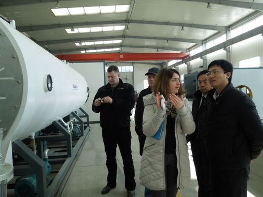 High Output Capacity Single Screw Extruder HDPE Solid Wall Water Supply Pipe Production Line Up To 630mm