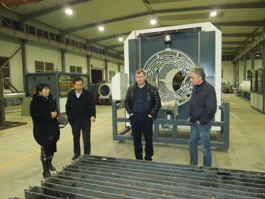 HDPE Gas Supply Pipe Extrusion Line / HDPE Water Supply Pipe Production Line Single Screw Extruder