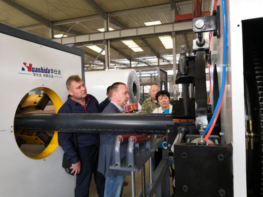 PU Foam Pre-Insulated Pipe Extrusion Line with HDPE Outer Jacket Featuring Vacuum Calibration Technology and Large Diameter Capability Up to 2200 mm for High Insulation Performance