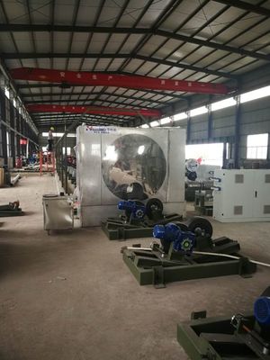 Machine de revêtement de pipelines avec ligne de revêtement 3LPE pour tuyaux de 508 à 3 600 mm comprenant des couches d'apprêt époxy, d'adhésif et de polyéthylène à une vitesse de 1 à 6 mètres par minute