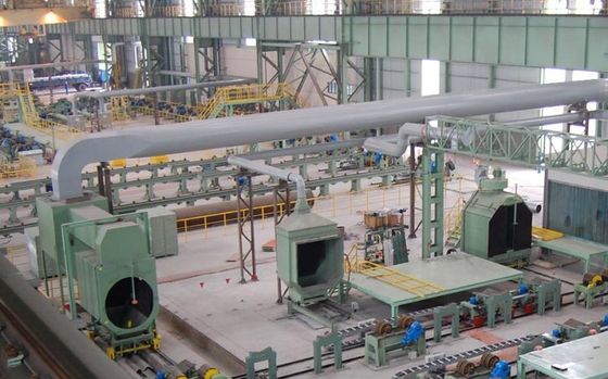Shot Blasting Machine For Inner Wall Of Steel Pipe Oil Supply Pipeline High Capacity