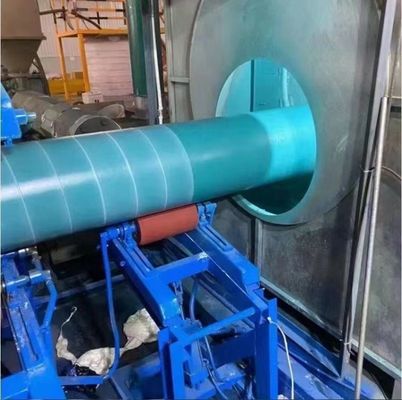 Tubo de acero Interior Exterior FBE recubrimiento en polvo & Línea de pulverización de pintura líquida con eliminación de óxido