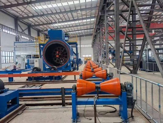3lpe Coated Pipe Blasting And Coating Process Line Polyethylene Coating System