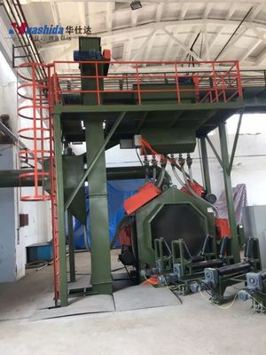 Automated Steel Pipe Shot-Blasting System with Sa 2.5 - Sa3 Standard and Integrated Dust Collection