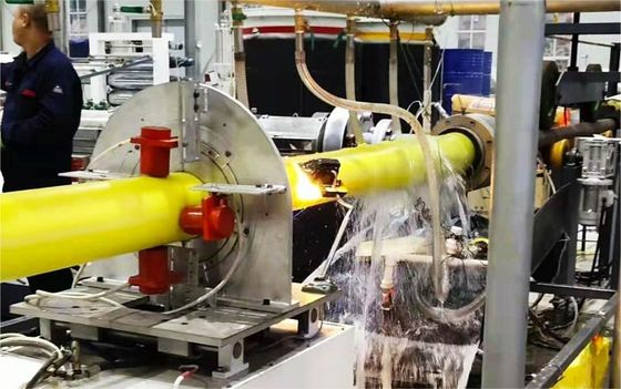 Continuous PU Foam Pre Insulated Steel Pipe Production Line
