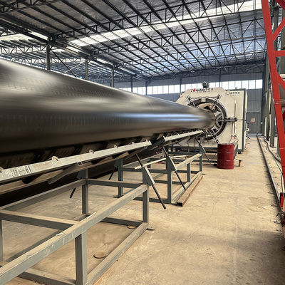 Pre-Insulated Pipe Production Line with HDPE Jacket and PU Foaming for Customizable Size and Vacuum Cooling in 110-1870 mm Diameter Range