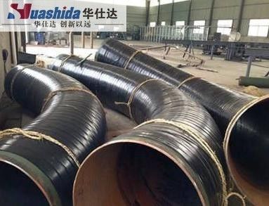 Pre-Insulated Pipe  Anti Corrosion Process Liquid Epoxy Spraying Coating And 3 Layer HDPE Coating Process /Pipe Making line