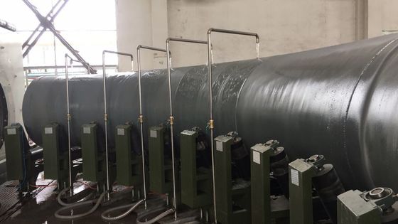 Pre-Insulated Pipe  Anti Corrosion Process Liquid Epoxy Spraying Coating And 3 Layer HDPE Coating Process /Pipe Making line