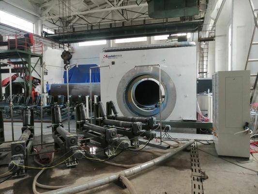 Pre-Insulated Pipe  Anti Corrosion Process Liquid Epoxy Spraying Coating And 3 Layer HDPE Coating Process /Pipe Making line