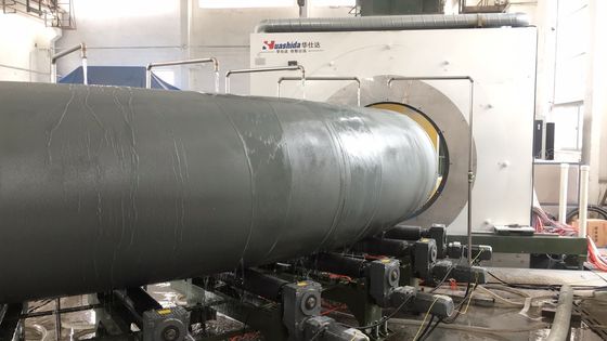 Pre-Insulated Pipe  Anti Corrosion Process Liquid Epoxy Spraying Coating And 3 Layer HDPE Coating Process /Pipe Making line