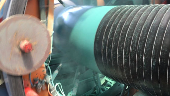 Pre-Insulated Pipe  Anti Corrosion Process Liquid Epoxy Spraying Coating And 3 Layer HDPE Coating Process /Pipe Making line