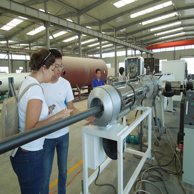 Production Line for Continuously Corrugated, Flexible Pre-Insulated Pipes (PERT/PEX), for Isoproflex-Type Pipes