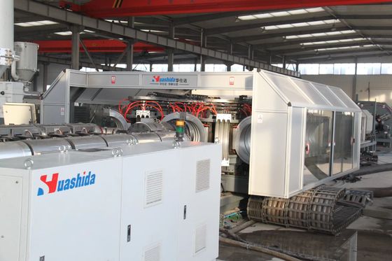 HDPE PP PVC Double Wall Corrugated Pipe Production Line