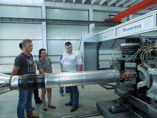 Double Dual Wall Corrugated Culvert Bellows Threaded Hose Pipe Extruder Production Line