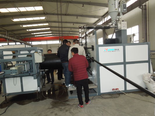 HDPE Large Diameter Hollow Wall Winding Pipe HDPE Structured Wall Pipe Production Line