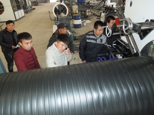 High-Speed Fully Automatic HDPE Double Wall Corrugated Pipe Production Line with High Ring Stiffness