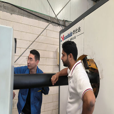 PE Pre-Insulated Pipe Production with Vacuum Calibration Method for Pipe Casing