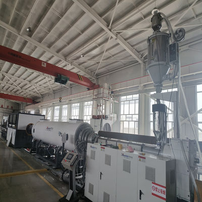 PU Foam Pre-Insulated Pipe Production Line with HDPE Jacket for 110–2200mm Pipes Featuring Single-Screw Extruder and Vacuum Calibration System