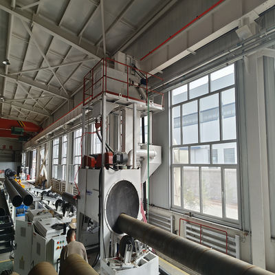 Fully Automated HDPE Casing Pipe Production Line with Vacuum Calibration for 110-2200mm Thermal Pre-Insulated Pipes