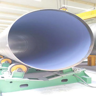 ইস্পাত পাইপ অ্যান্টি-কোরোসিওন অভ্যন্তরীণ এবং বহিরাগত শট ব্লাস্টিং সঙ্গে FBE লেপ লাইন