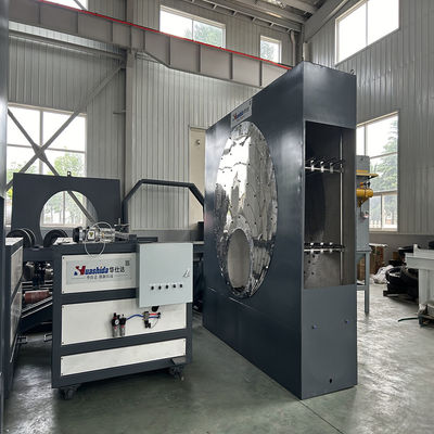 ইস্পাত পাইপ অ্যান্টি-কোরোসিওন অভ্যন্তরীণ এবং বহিরাগত শট ব্লাস্টিং সঙ্গে FBE লেপ লাইন