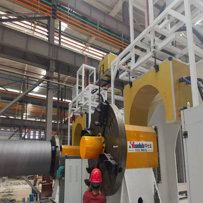 PU Foam Insulated Pipe Production Line with 508 - 1620 mm Steel Pipe Polyurethane Foam and Automated Control System
