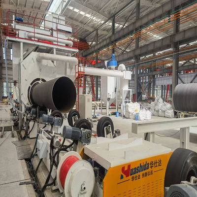 PU Foam Insulated Pipe Production Line with 508 - 1620 mm Steel Pipe Polyurethane Foam and Automated Control System
