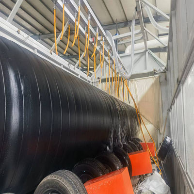 508-1620mm PUR Foam Spray & PE Wrapping Insulated Steel Pipe Production Line