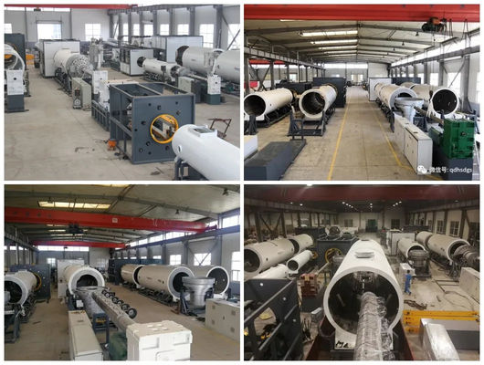 POLYETHYLENE INSULATED PIPE EXTRUSION LINE, UTILIZING VACUUM CALIBRATION TECHNOLOGY